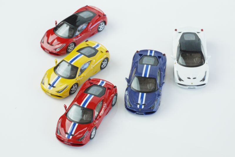 Illustration for article titled Kyosho Ferrari 10 1/64 #68 - Project Prancing Horse #68 - 2013 Ferrari 458 Speciale